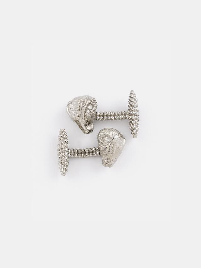 Cufflinks with a ram's head