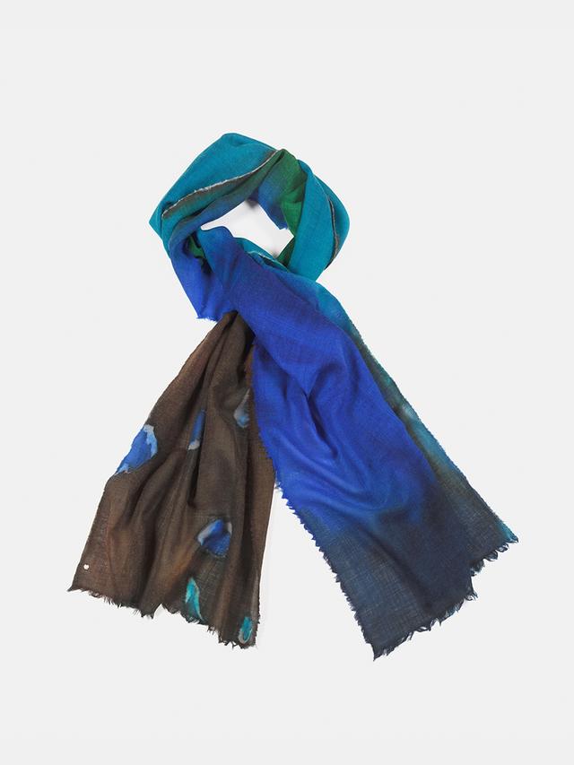 Wool Scarf - Shibori