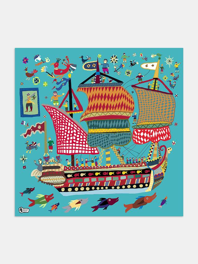 Greeting card - Embroidery from Skyros