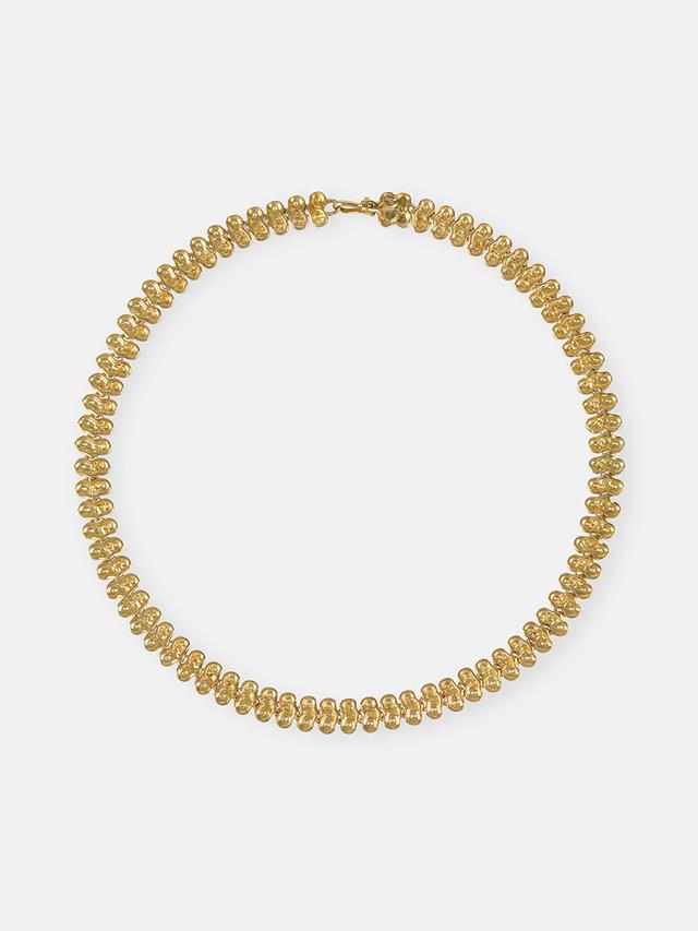 Necklace of lily-shaped beads