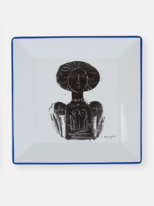 Decorative plate with a design by Y. Moralis