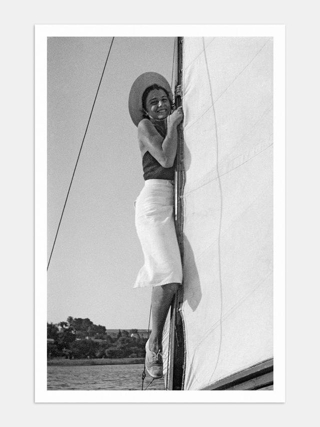 Ioannis Lambros, On a sailboat