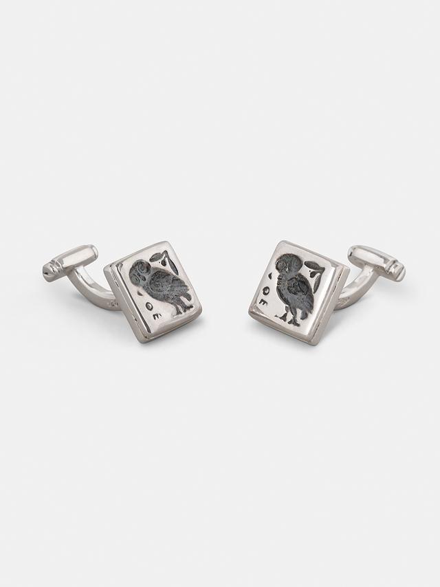 Cufflinks with Athenian tetradrachm
