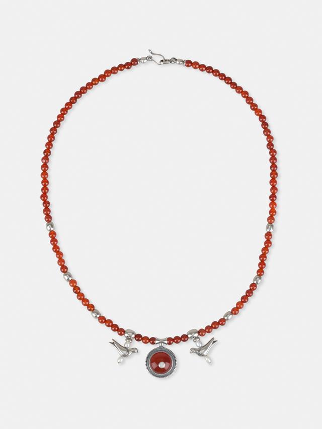 Necklace with hanging doves