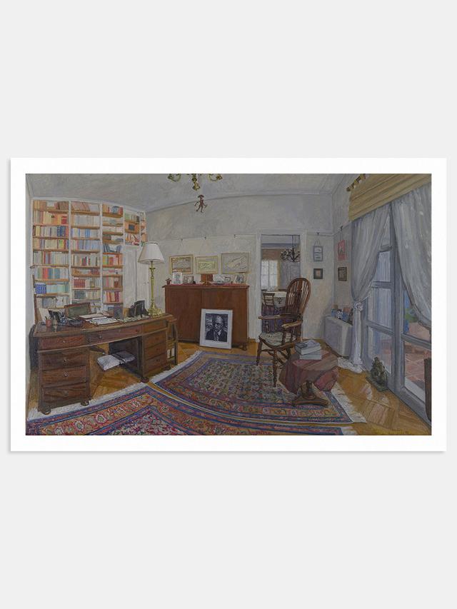 Giclée print - Leda Kontogiannopoulou, At the home of George Seferis: The study