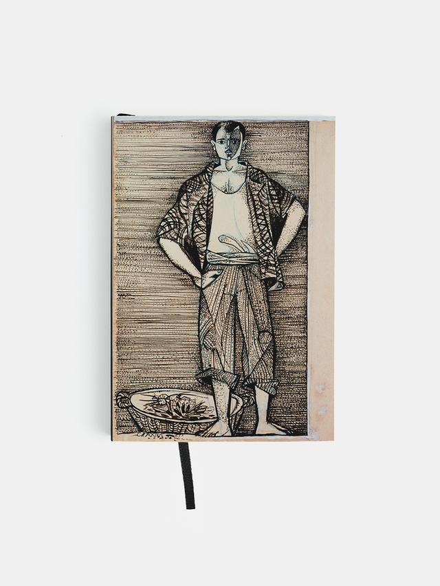 Notebook, John Craxton - Fisherman with a basket